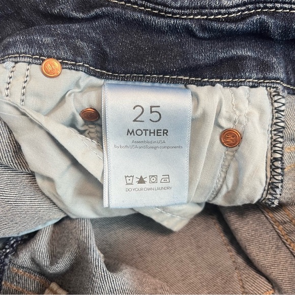 Mother Jeans Women's 25 High Waisted Looker Ankle Fray Skinny Close To The Edge - Picture 8 of 11